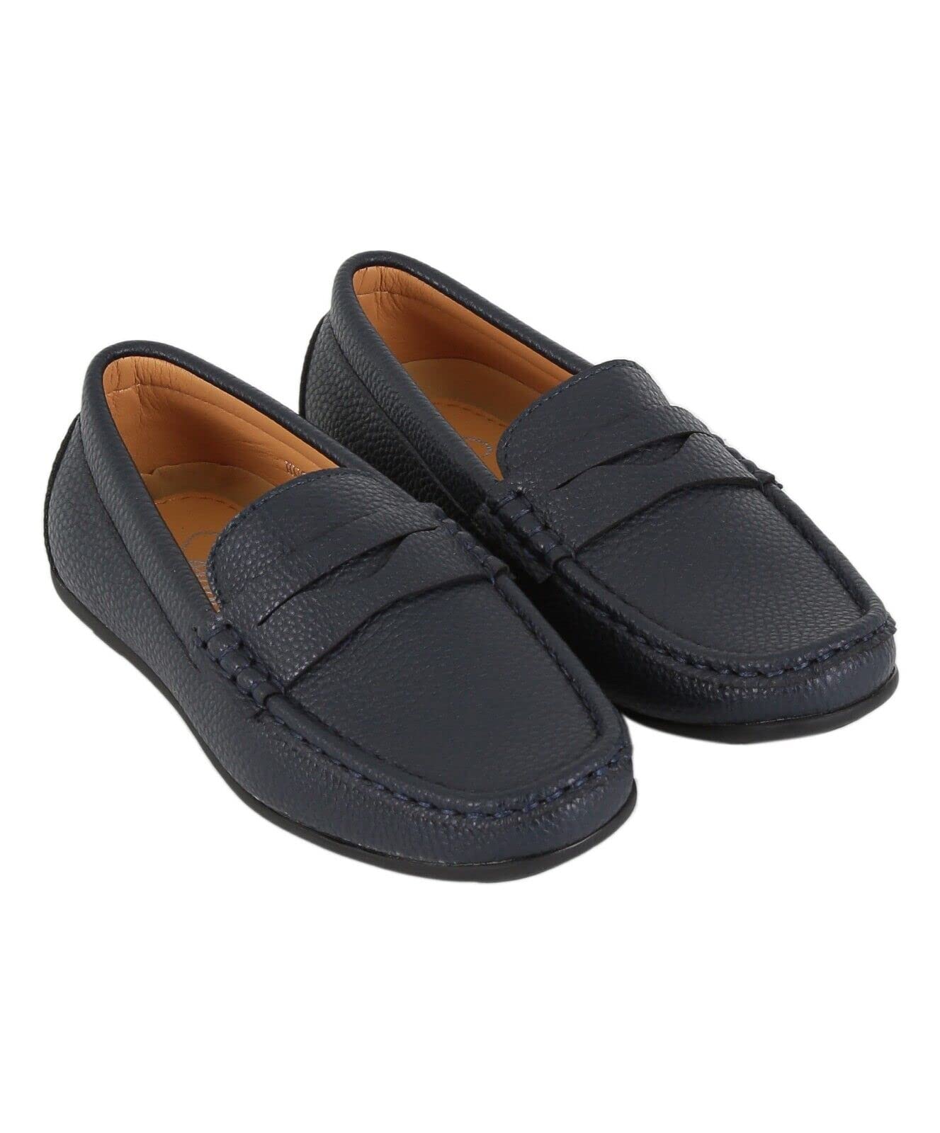 Mocassins à Enfiler en Similicuir pour garçons Mariage Classique Chic décontracté Chaussures Plates Mocassins