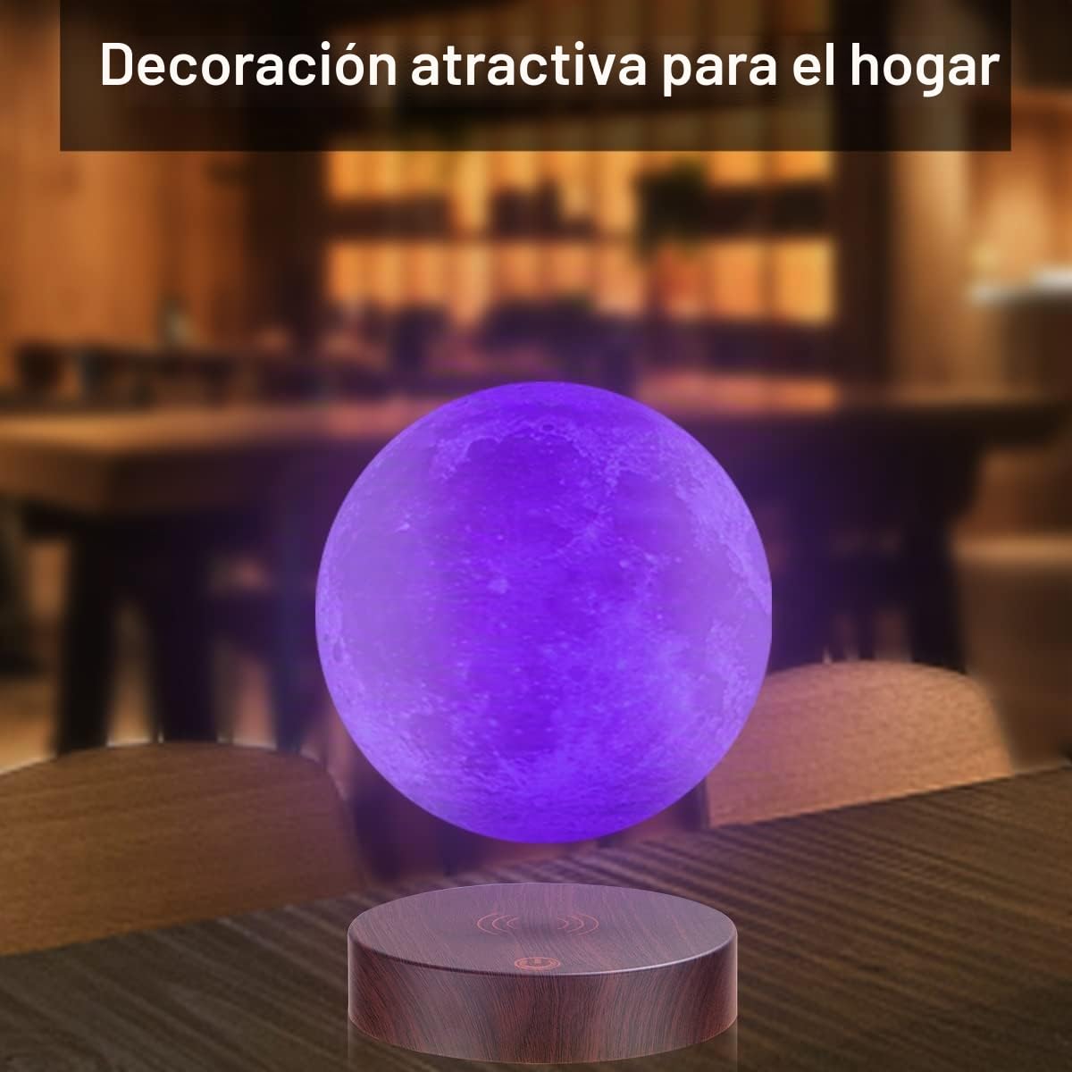 Lámpara lunar levitante, luz nocturna flotante y giratoria con brillo ajustable, ideal para regalos únicos, decoración de habitaciones y juguetes tecnológicos para el escritorio de la oficina