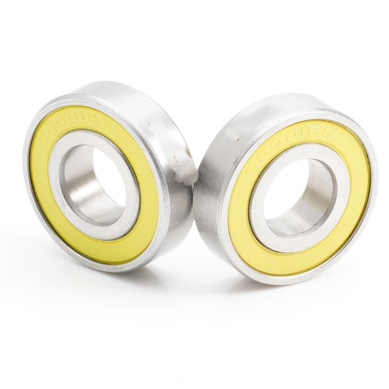 Cojinetes de bolas de ranura profunda 1 Uds. Rodamiento de acero inoxidable 6001-2RS 12 * 28 * 8mm ABEC-3 6001 RS rueda trasera delantera de bicicleta 12 28 8 rodamientos de bolas de cerámica