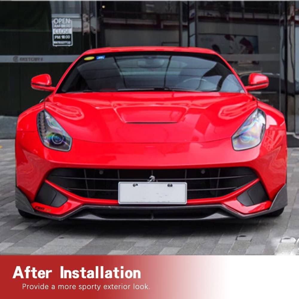 Coche Alerón Delantero para Ferrari F12 2012-2017 Berlinetta Coupe 2-Door Protector de Parachoques Delantero Spoilers Coche Alerón Labio Delantero.