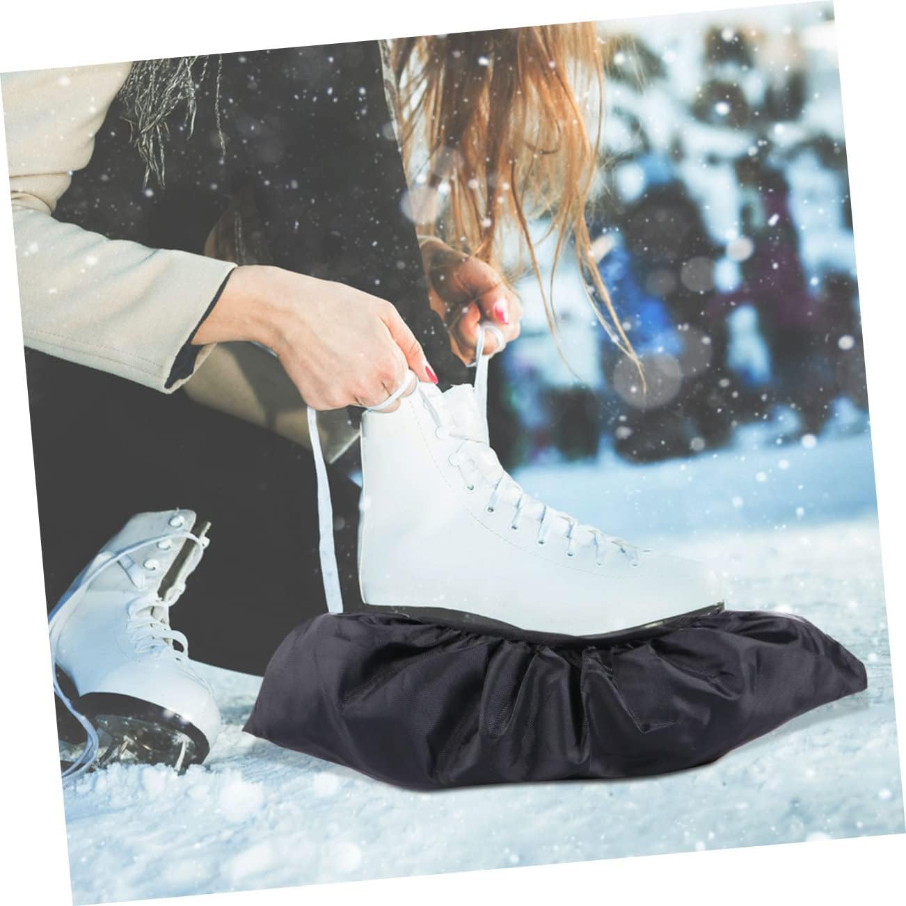 YARNOW Ice Skates Rain Shoe Covers Skate Guards Shoe Sole Protectors White Safety Shoes Dust Boot Covers Shoe