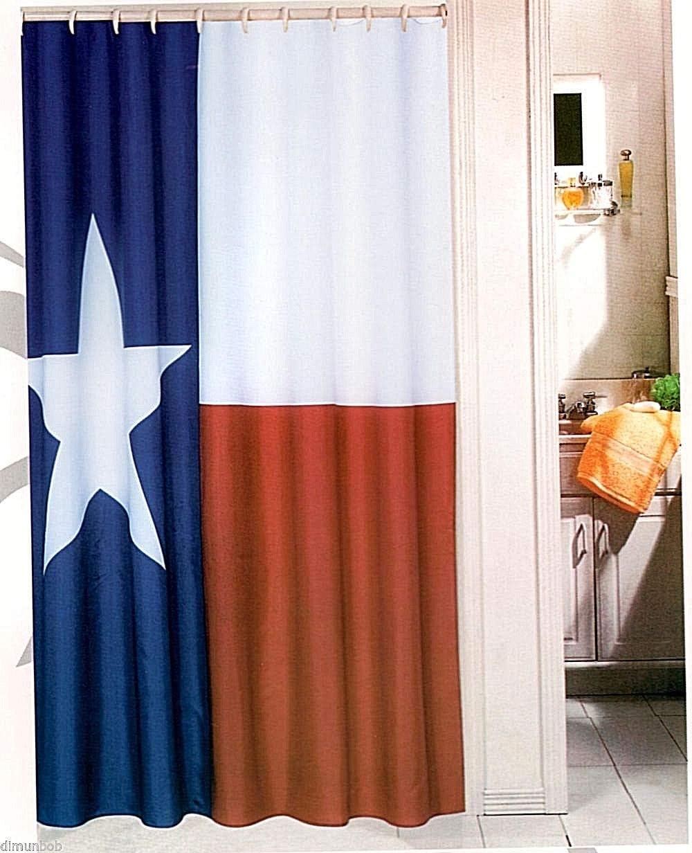 Puerto Rico Flag Shower Curtain 70x72 100% Polyester