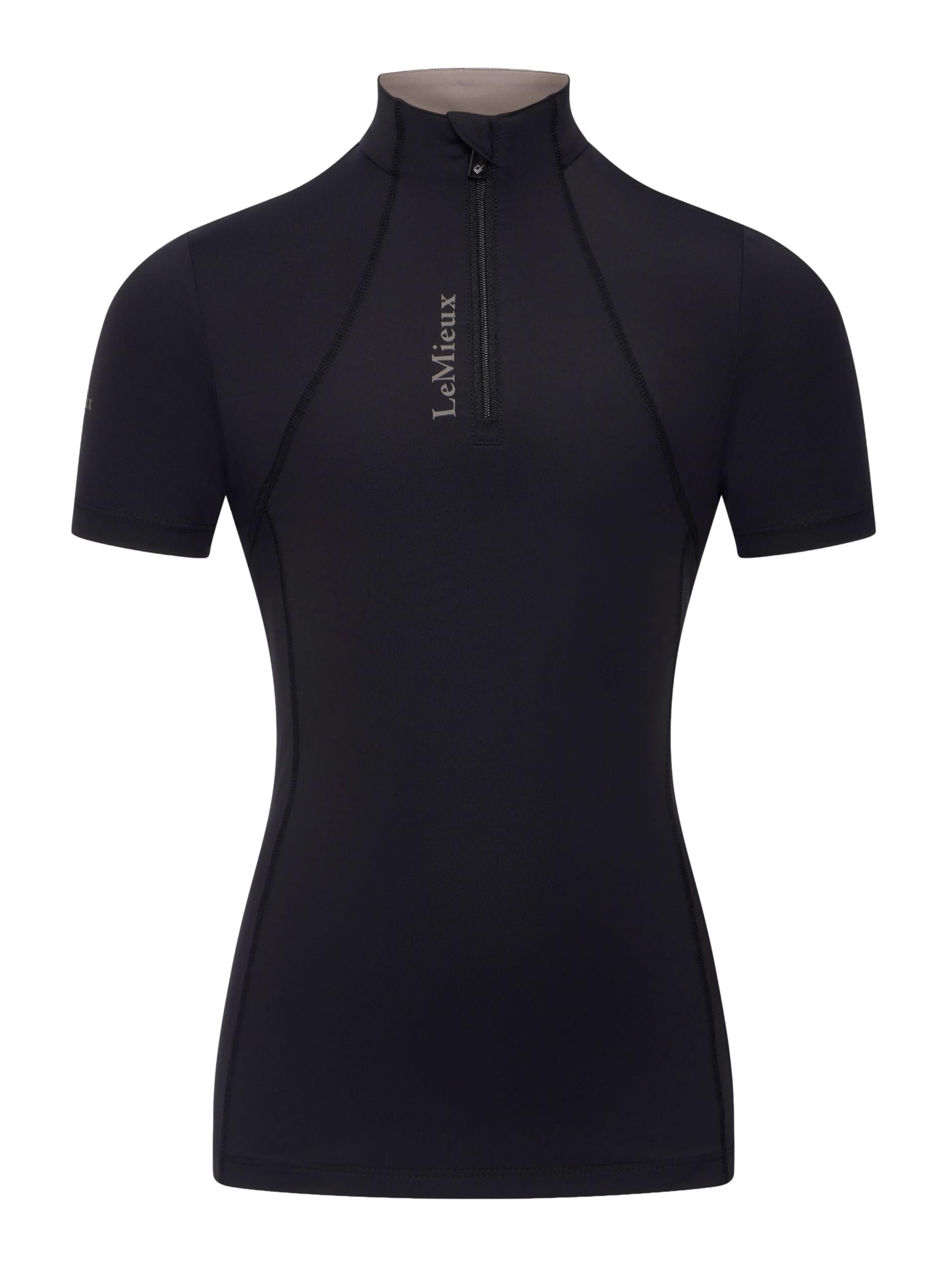 LeMieux Young Rider Classique Short Sleeve Base Layer - Childrens Equestrian Horse Riding Top - Black - 13-14years
