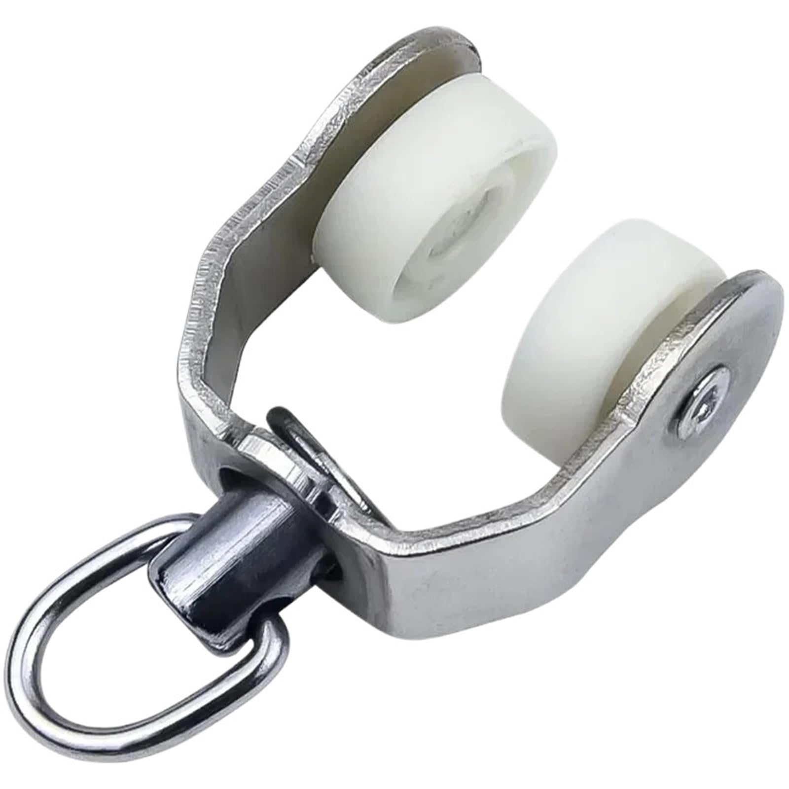 Curtain Track Rollers 30PCS Stainless Steel Curtain Pulley Straight Rail Curved Hook Wheel Window Decoration Hardware