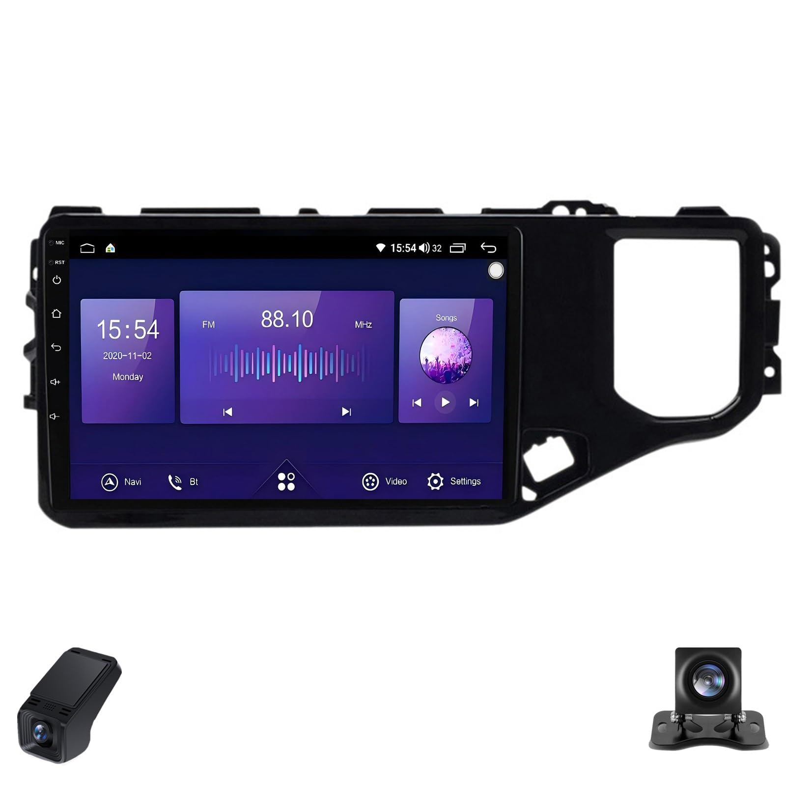 Ekran Radia Samochodowego IPS dla Chery Tiggo 4X 5X 2019-2020 4-core Radio Samochodowe Android/CarPlay Bezprzewodowe/Android Auto/WiFi/FM/GPS/Bluetooth/SWC/Kamera Cofania/ADAS DVR(X1)