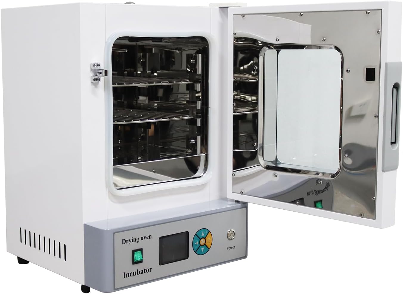 110V 600W Stainless Steel Lab Digital Forced Air Convection Drying Oven 9.8 X 10.2 X 10.6 inches Chamber 50-250℃ Temperature Control Large Capacity Heating Oven for Industrial and Lab