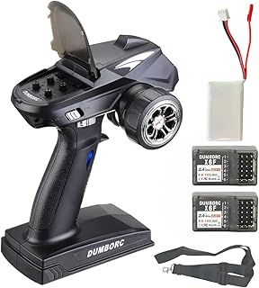 X4 RC Radio Transmitter and 2 Receiver with Battery 4 Channel Rc Receiver and Transmitter with Sling Rc Controller and Receiver Kit for RC RC Cars Boats Tanks Crawler Truck