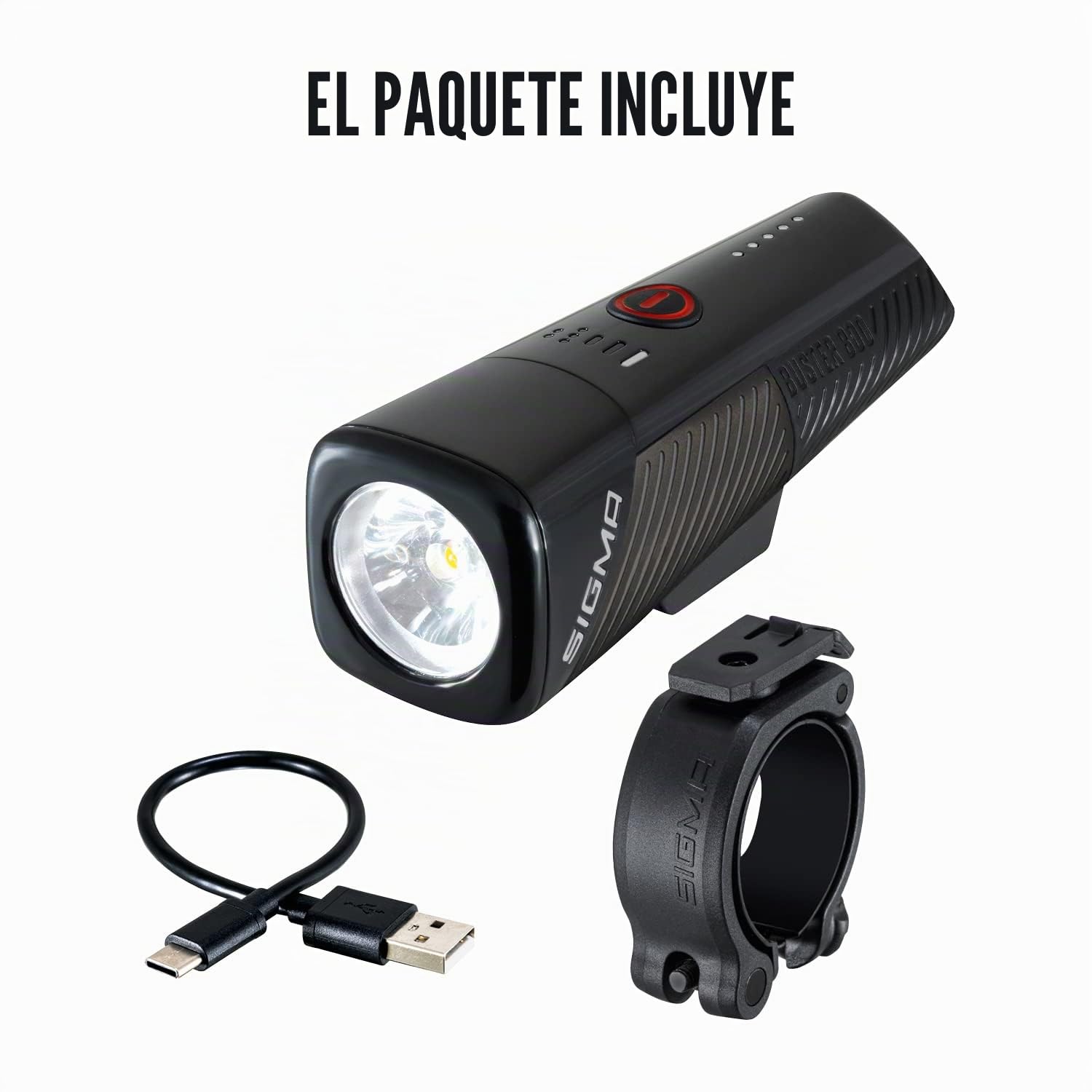 SIGMA Buster 800 | Luz de Bicicleta Recargable | 800 lúmenes