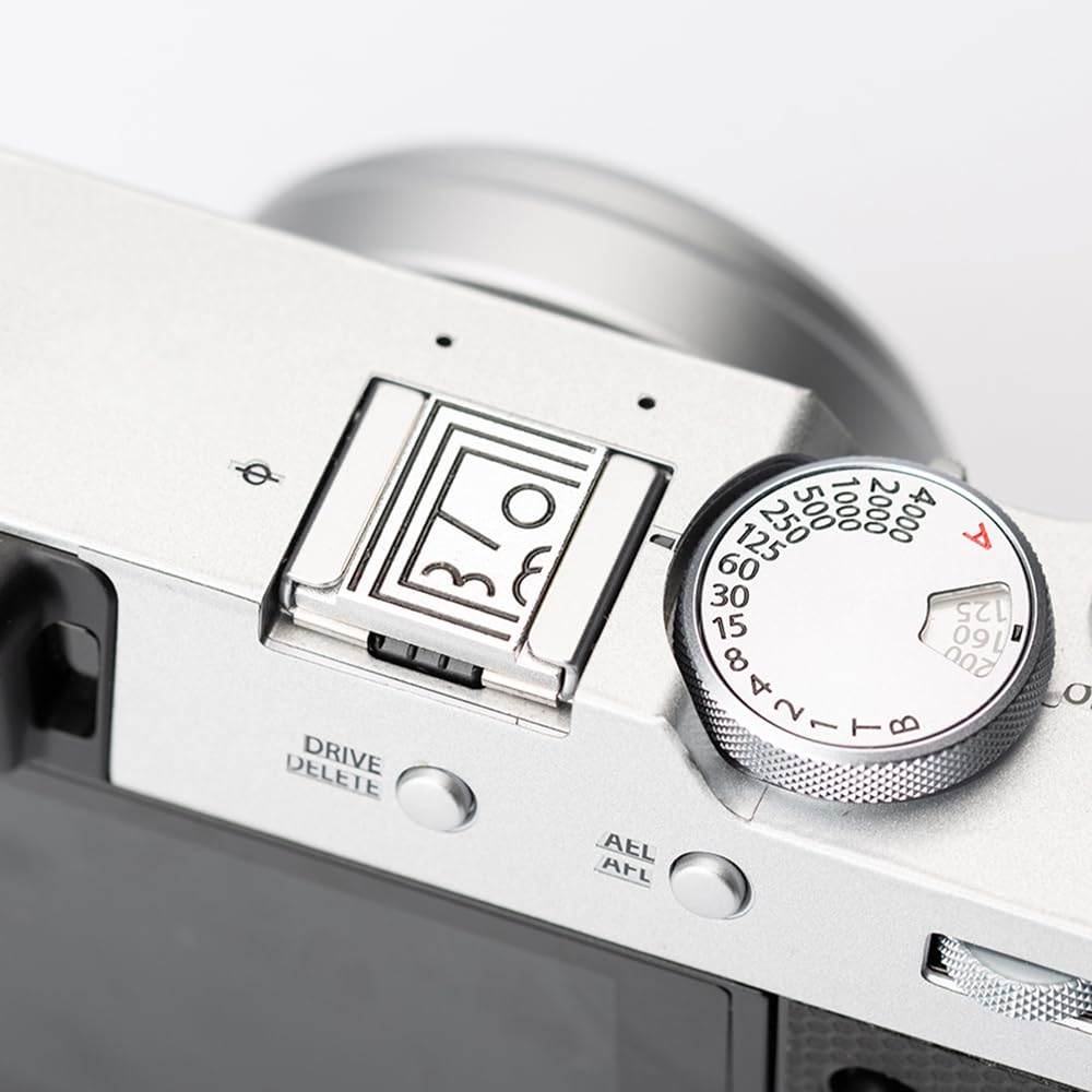 Abstract Graffiti Style hot Shoe Cover Shutter Decorative Button for Fujifilm XT200 XPRO3 XPRO2 XT4 XT5 XE3 XE4 XT50 XT30 XT200 XT20 X Series (Aluminum Alloy-Hot Shoe Cover)