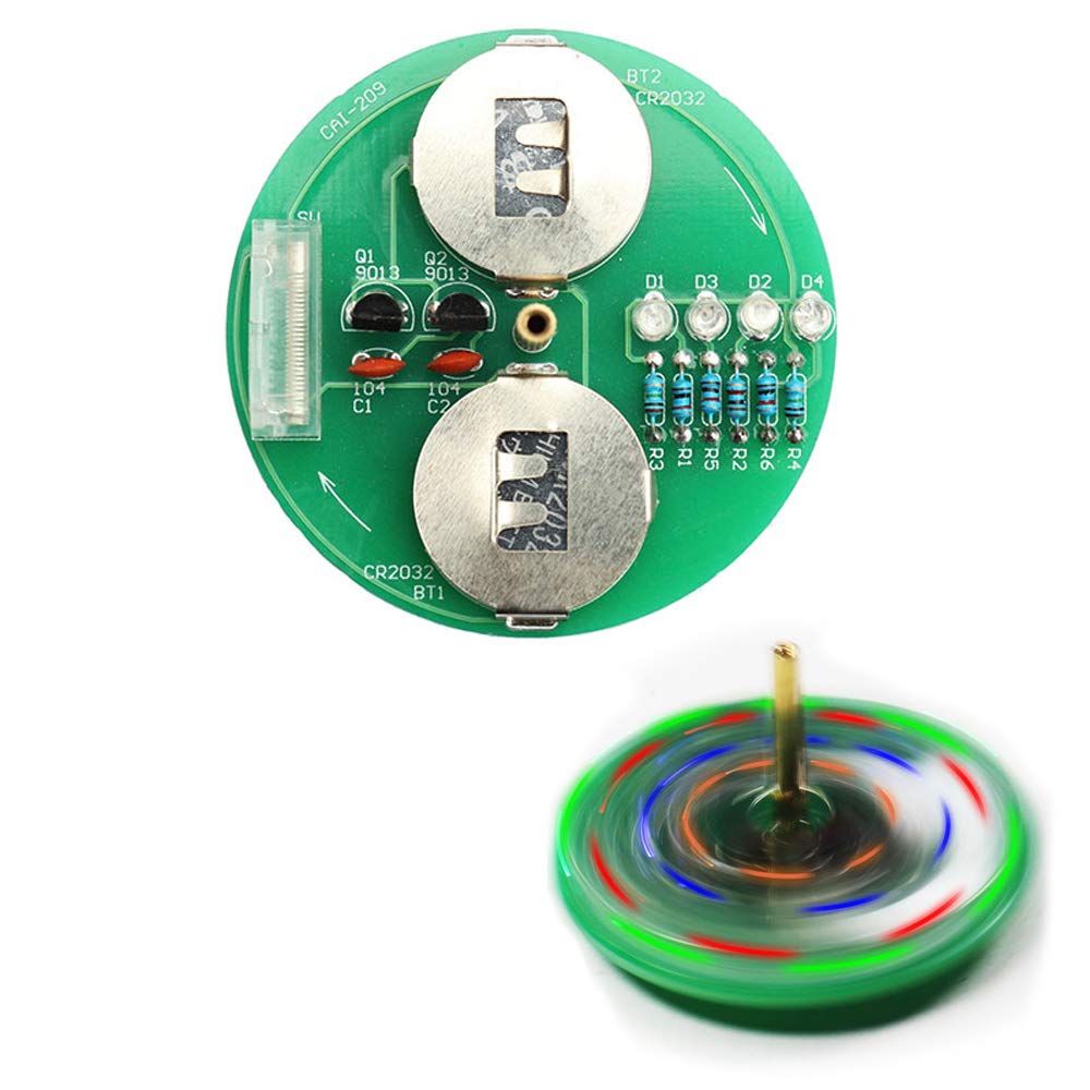 Buy DIY Electronic kit LED gyro DIY Welding kit Rotating Lantern Inline