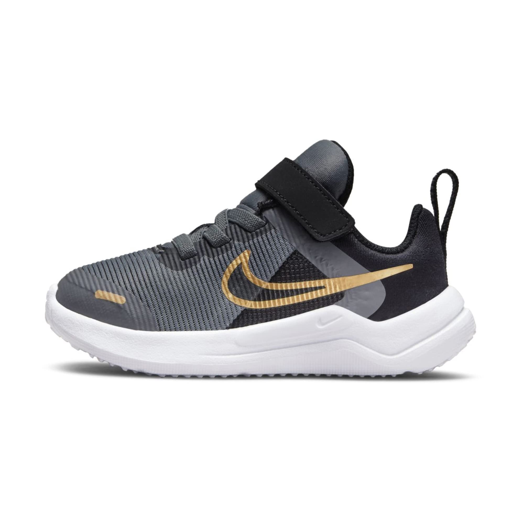 Nike DM4191 Downshifter 12 NN Grey Grigio Scarpe Bambino Tessuto Elastici Strappo