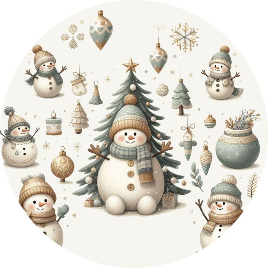 Miniatura 6 de Adornos de Navidad 2025  Adornos personalizados de muñeco de nieve para árbol, adorno de compromiso 2025, regalo de apellido familiar, regalo único