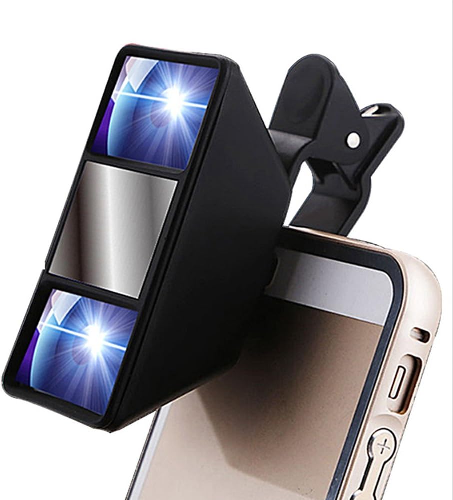 Mini Universal 3D Camera Lens Stereo Photograph Stereoscopic Vision with Clip for iPhone Samsung Huawei Nokia LG Smartphones Tablets