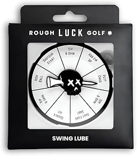 Swing Lube | Fun Golf Drinking Game | On-Course Golf Spinner | Golf Bag Tag