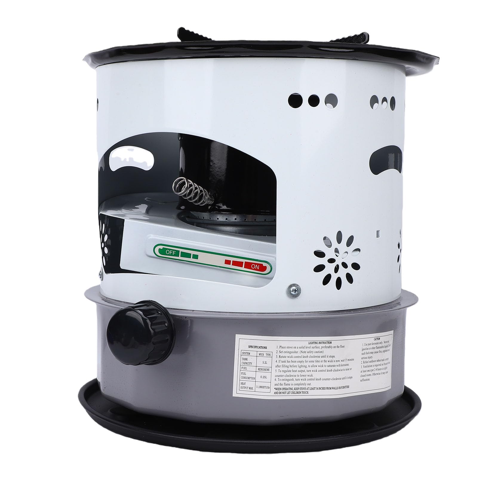 Poêle à Pétrole 5,2L, Cuisinière à Pétrole Non électrique, pour Camping, Cuisine Extérieure, Utilisation D'urgence, Système de Combustion Stable, Aluminium Léger