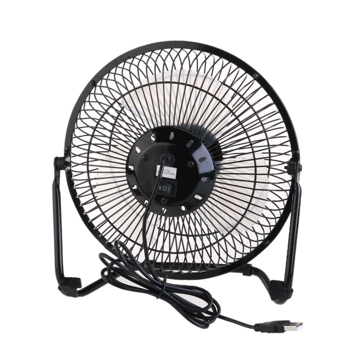 Ventilateur Bureau USB Mini Ventilateur Portable avec Rotation Réglables Alimentation USB pour PC et Ordinateur Portable Noir