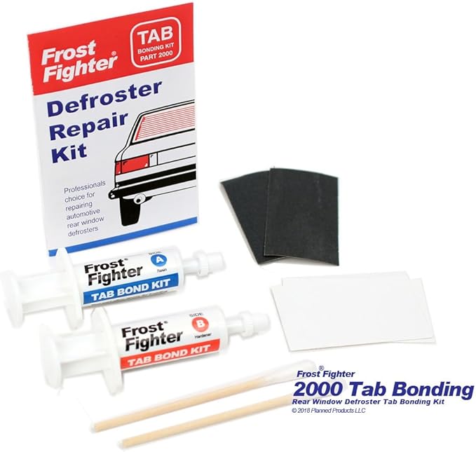 Frost Fighter Rear Window Defroster/Defogger Tab Bonding Repair Kit 2000 Automotive