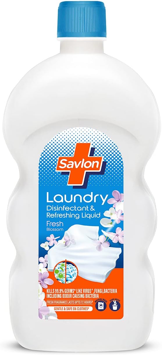 Savlon Soft & Protect Fabric Conditioner 890ml, Fresh Blossom Fragrance for floral freshness liquid, Protection from 99.9% bacteria* gently to preserve softness of fabric, no bleach & safe on clothes