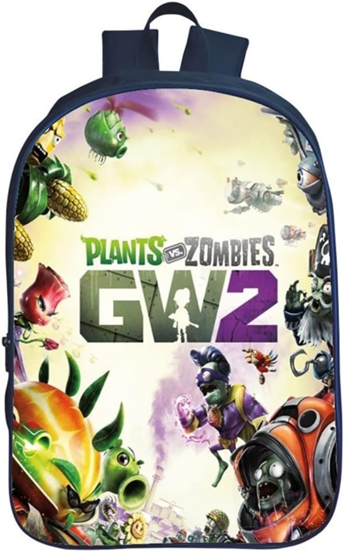 ISaikoy Anime Plants vs. Zombies Backpack Bookbag School Bag Shoulder Bag Messenger Bag Daypack Color A16