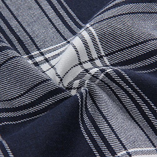 Latuza Men's Cotton Flannel Robe S Navy #TOP4