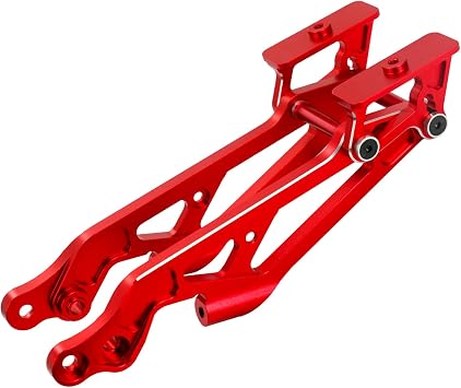 Aluminum Rear Wing Mount for Arrma 1/8 Kraton Notorious Outcast Talion Typhon 6S BLX Upgrade, Replaces AR320347Red