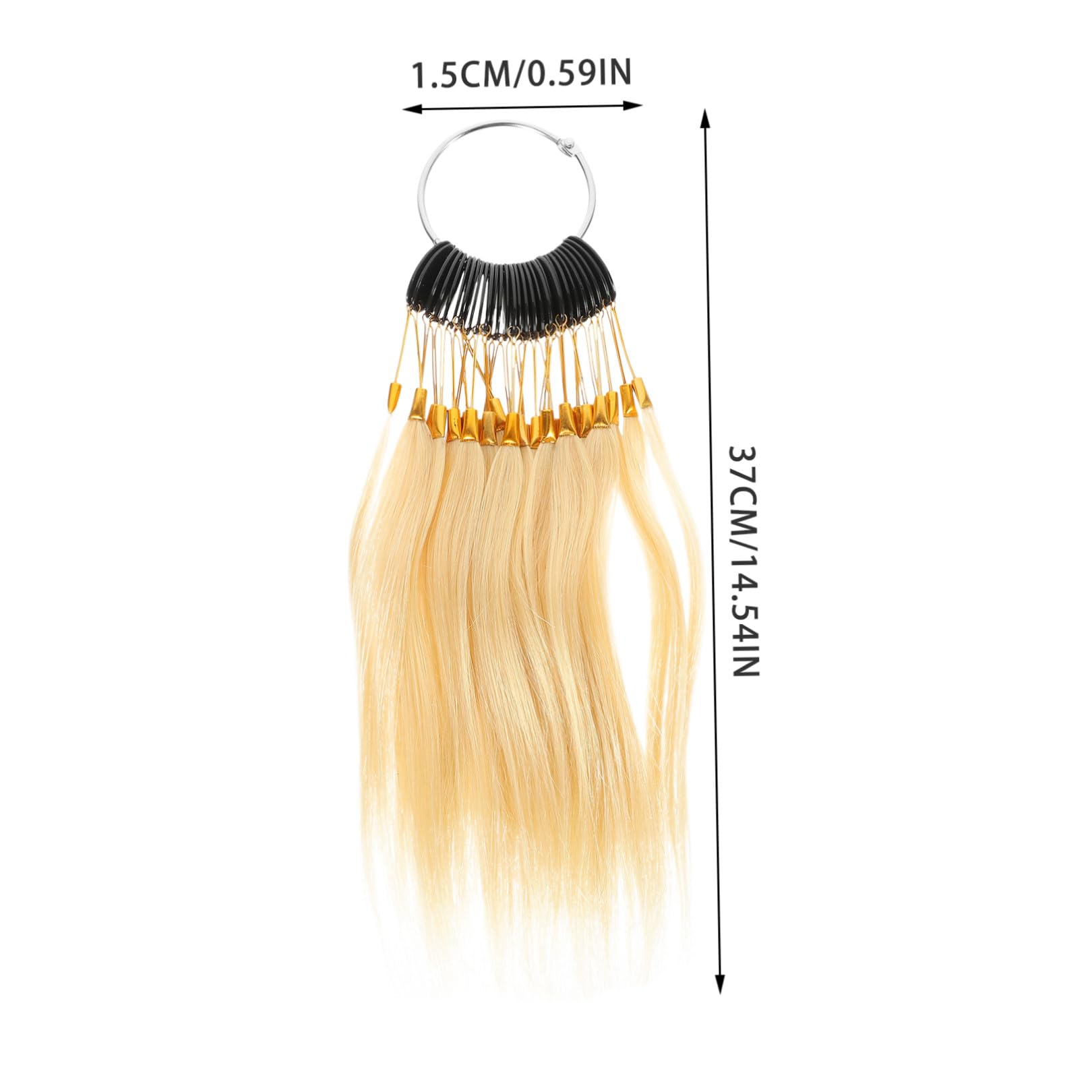 FOMIYES Nuancier de Cheveux Véritables Mèches Professionnelles en Cheveux Humains 30 Pièces Confortables Toucher pour Test de Coloration Capillaire pour Salons de Beauté