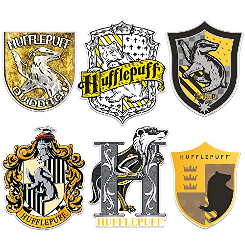 Harry Potter Hufflepuff 6ct Vinyl Decals House, Tablet, Indoor & Outdoor