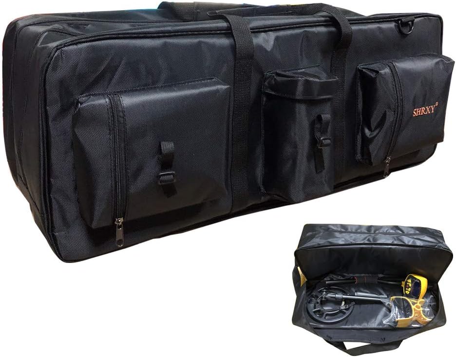 Metal Detector Carry Bag Portable Waterproof Canvas Storage Bag Double-layer Carry Tools Organizer Backpack for Metal Detecting