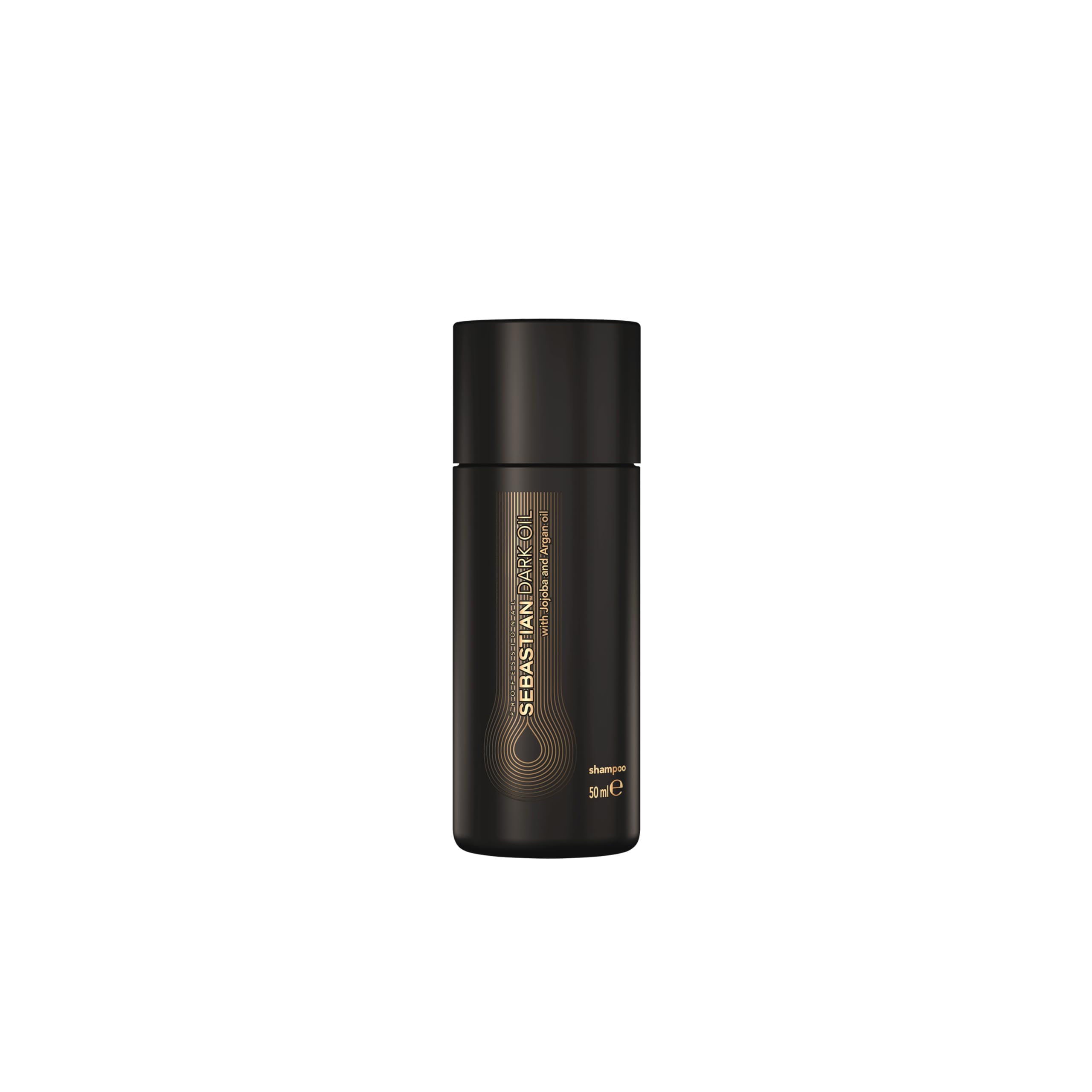 Sebastian Professional Dark Oil Lightweight Shampoo | Infused with Jojoba & Argan Oil for Silky, Smooth Hair