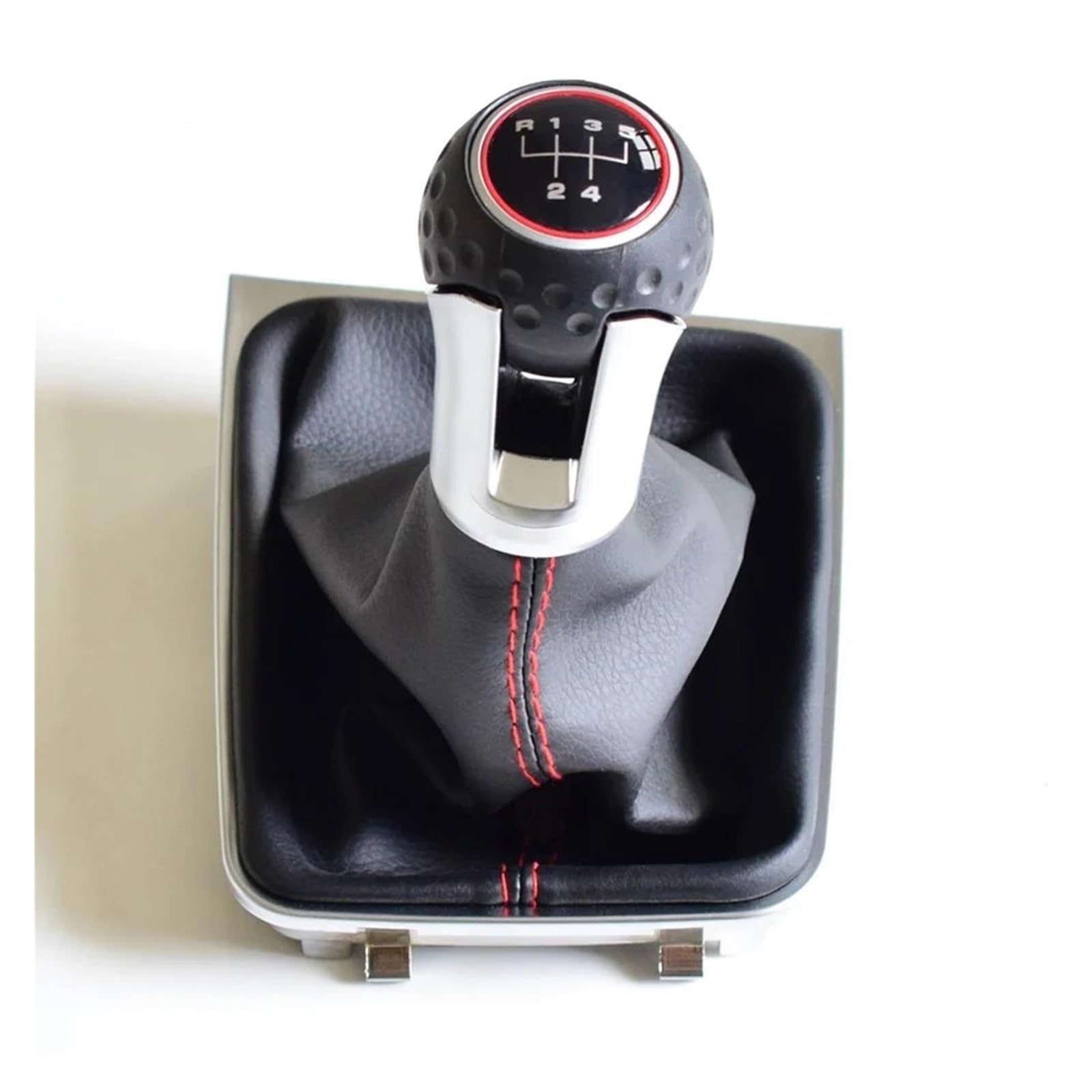 POANBCGY 5 6 Speed Manual Car Shift Gear Stick Knob Lever Shifter Gaiter Boot Cover for for Golf 7 for MK7 VII for GTI for GTD 2013-2018 Replacement Parts(5 Speed)