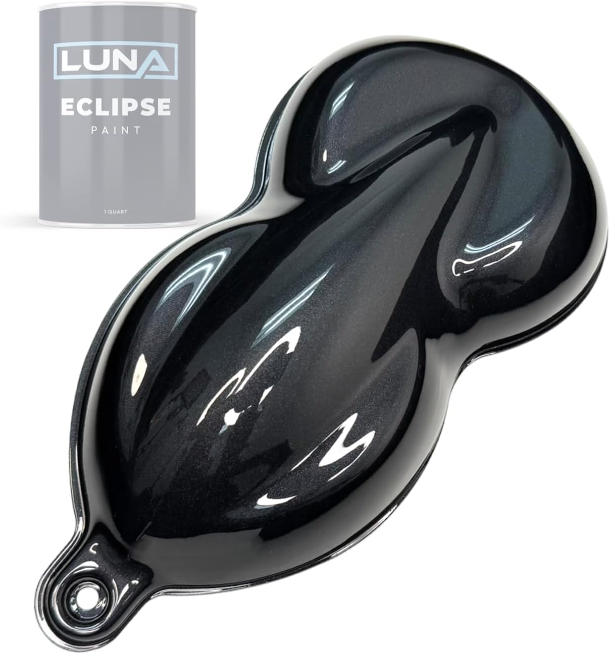 Obsidian Black Midcoat Aerosol - Metallic - Professional Auto Paint for DIY Enthusiasts, Hobbyists, and Automotive Shops - Premium Quality for Professional Installers - Luna Eclipse