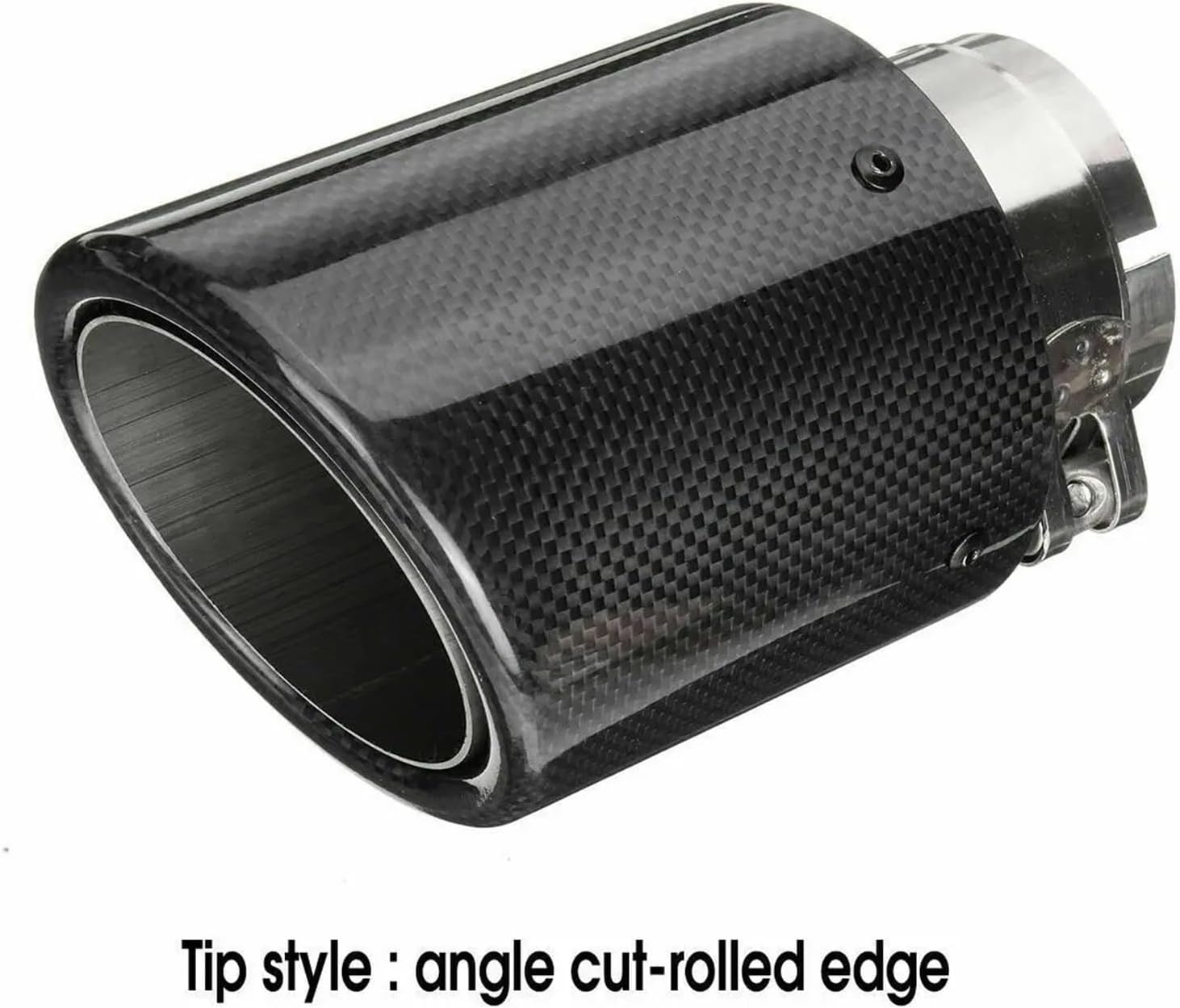 1PC カーボンファイバー改造車用排気口装飾テールチップマフラー マツダ CX-5 Cx-4 Cx-3 アクセラ アテンザ カールグ