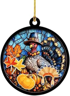 Turkey Ornament Window Hanging Turkey Decor Fall Decoration Thanksgiving Gift Food Christmas Ornament Turkey Chicken Thanksgiving Gift Turkey Christmas Tree Decor Turkey Lover