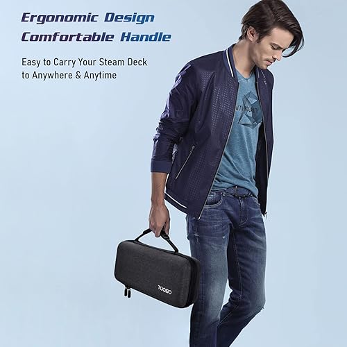 Miniatura 7 de TOQIBO Funda protectora de transporte para cubierta de vapor, funda de transporte portátil compatible con consola de vapor y accesorios, funda de