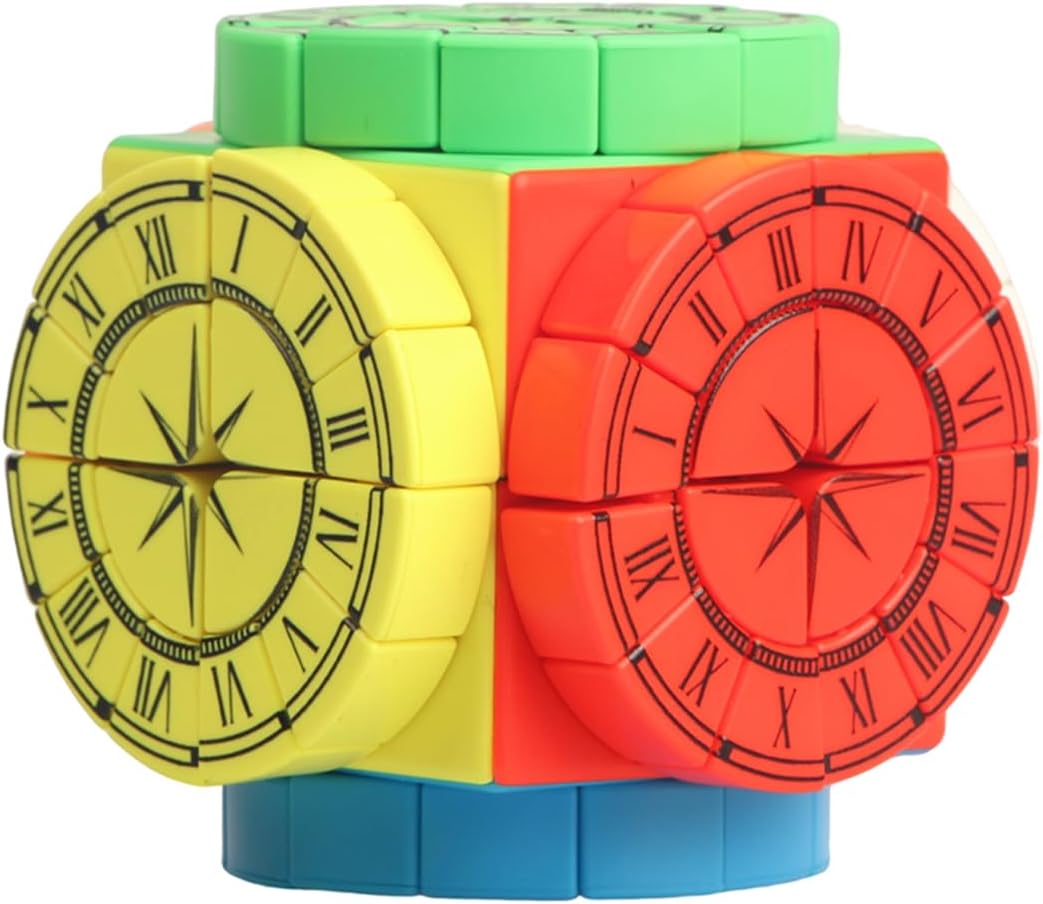 Time Machine 2x2 Speed Cube, UV Printing Cube Magic Cube Educational Puzzles Toys for Kids,Beginners and Adults (Stickerless) Roman Numerals