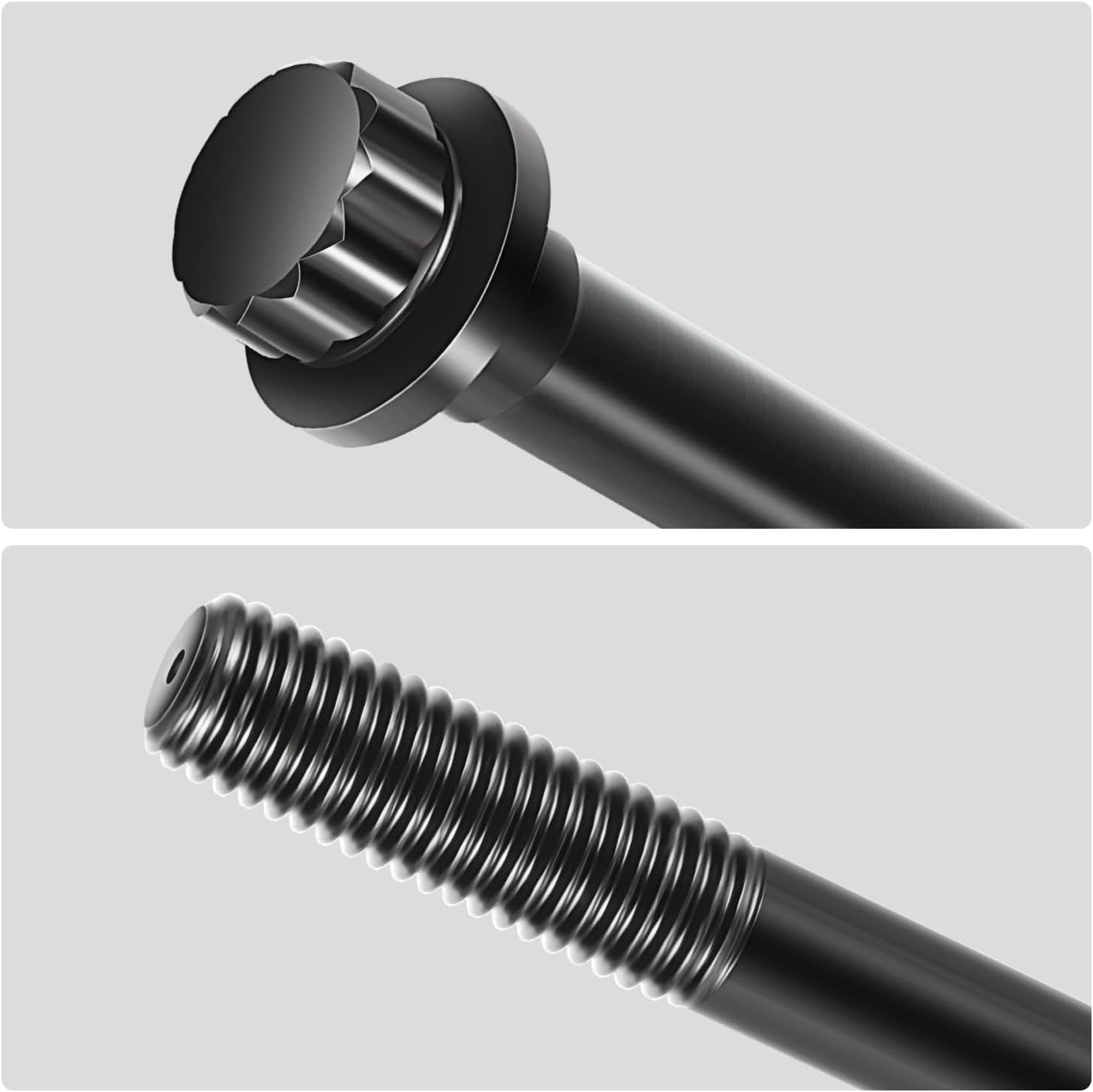 DNA MOTORING Cylinder Head Bolts Kit Compatible with 2014-2019 Chevy Corvette 6.2L / 2016-2024 Camaro 6.2L, NA LT1 Models, LEPOW-112