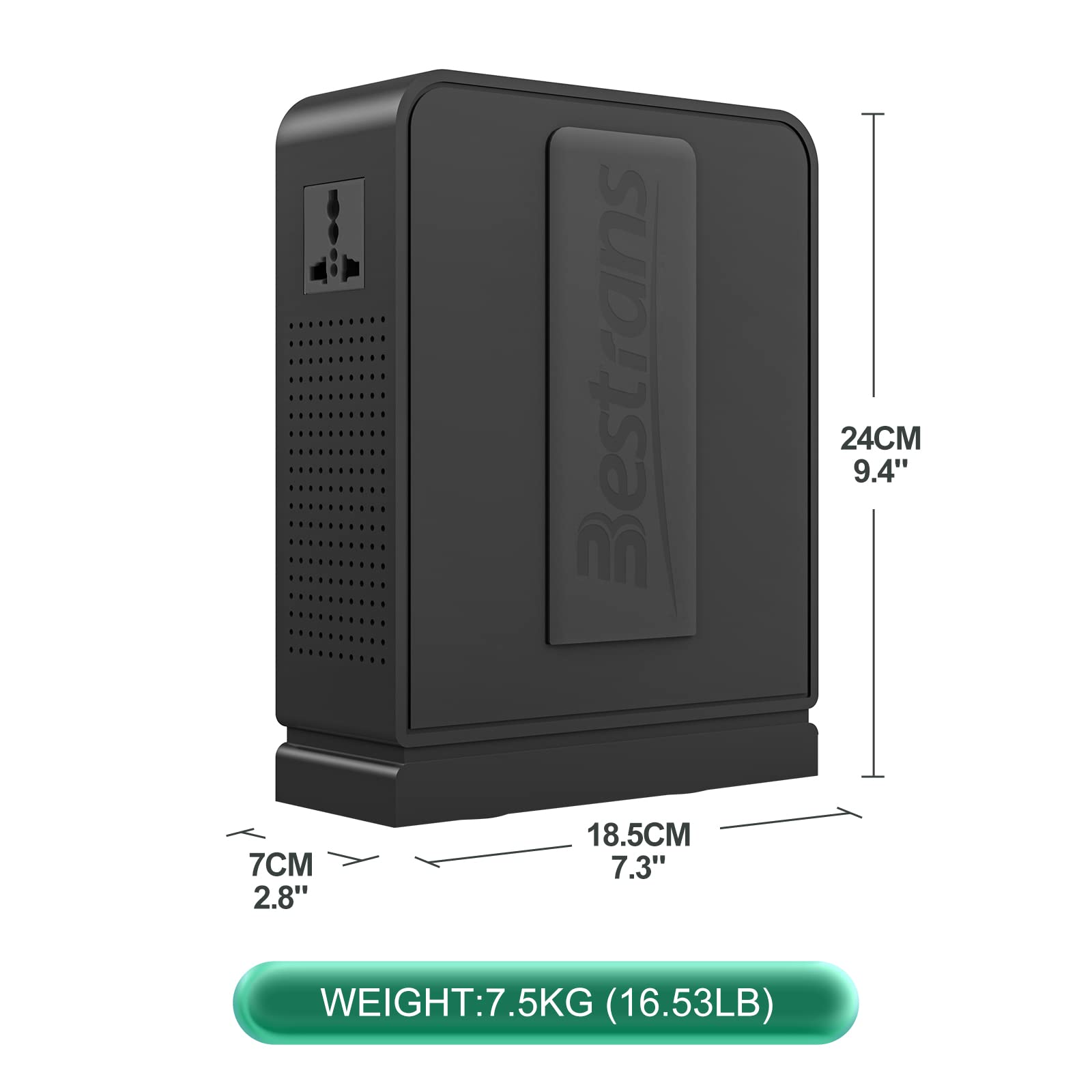 BESTRANS 1500W Step Up Voltage 110V to 220V Converter, Power ...