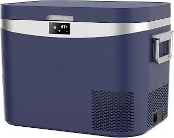 Megiu Car Refrigerator, Portable 12V/24V Cooler and Freezer, 19 Quart (18 Liter), Compact and Energy Efficient
