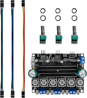 Generic Placa de amplificador Módulo de amplificador de áudio estéreo e subwoofer 0,1, placa de som de amplificador de áudio de chip TPA3116D2