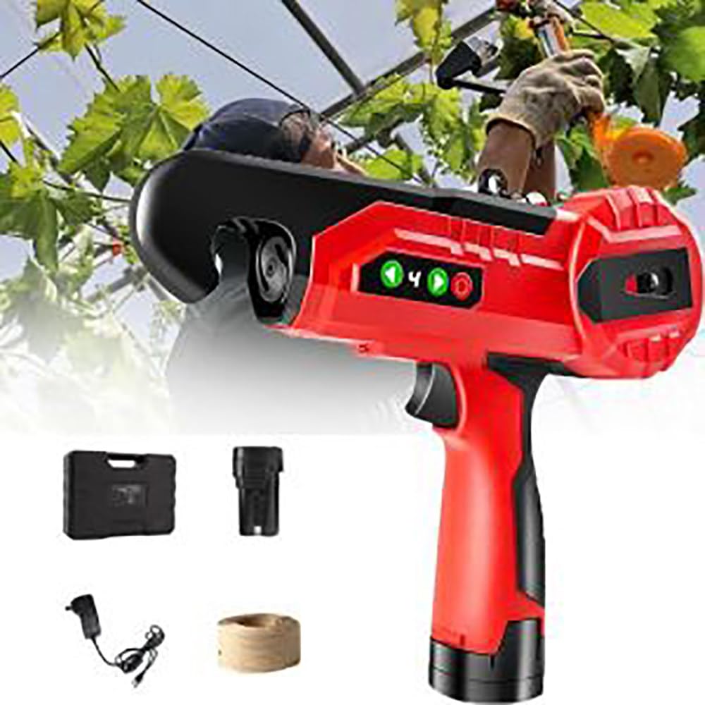 YXYLJOZ Plant Vine Tying Machine, Automatic Branch Binding Tool with Adjustable Gears, Maximum Diameter 25mm, Handheld Gardening Tool for Efficient Plant Care