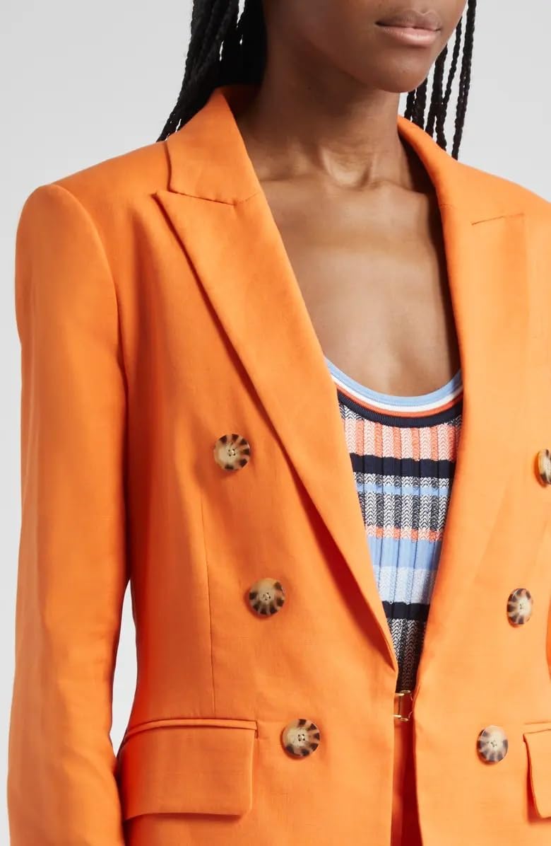 Stretch-Linen Dickey Jacket by Veronica Beard - Image 5