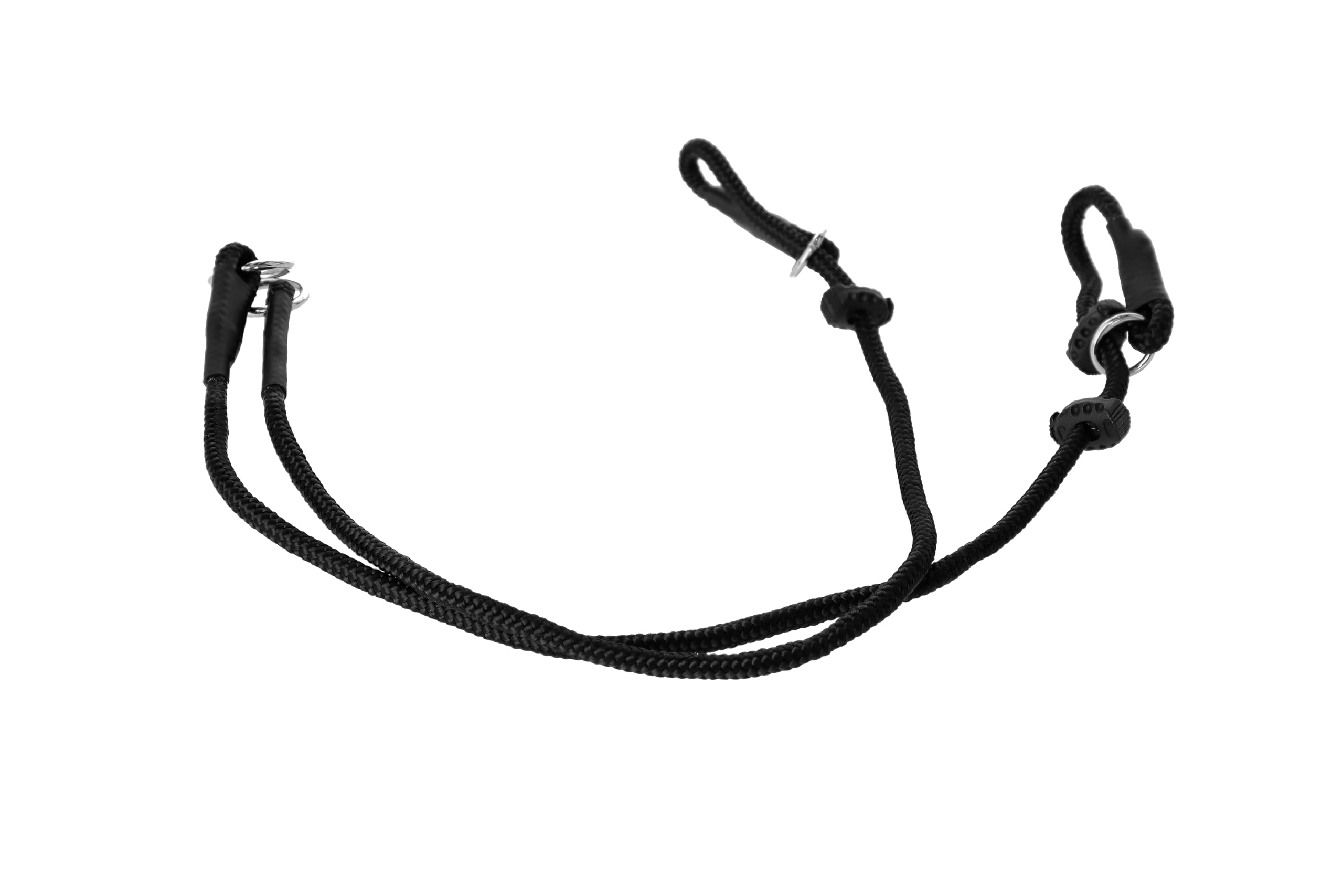 DINGO GEAR Set: 2 x Training Collars - 1 with 1 Limiter and 1 with 2 Limiters, Waterproof, Durable, for K9, Dog Training, IGP, Agitation, Obedience, Black XL (S10059)