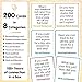 200 Icebreaker Conversation Cards - Improve Your Small Talk & Make Deep Connections - Perfect for Parties, Gatherings & More - Always Have Something to Say - Discuss Fun Questions & Interesting Topics