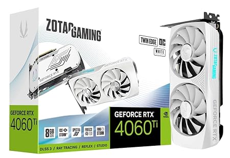 ZOTAC Gaming Geforce RTX 4060 Ti Twin Edge Oc White Edition - Pci_E_X16, Gddr6X