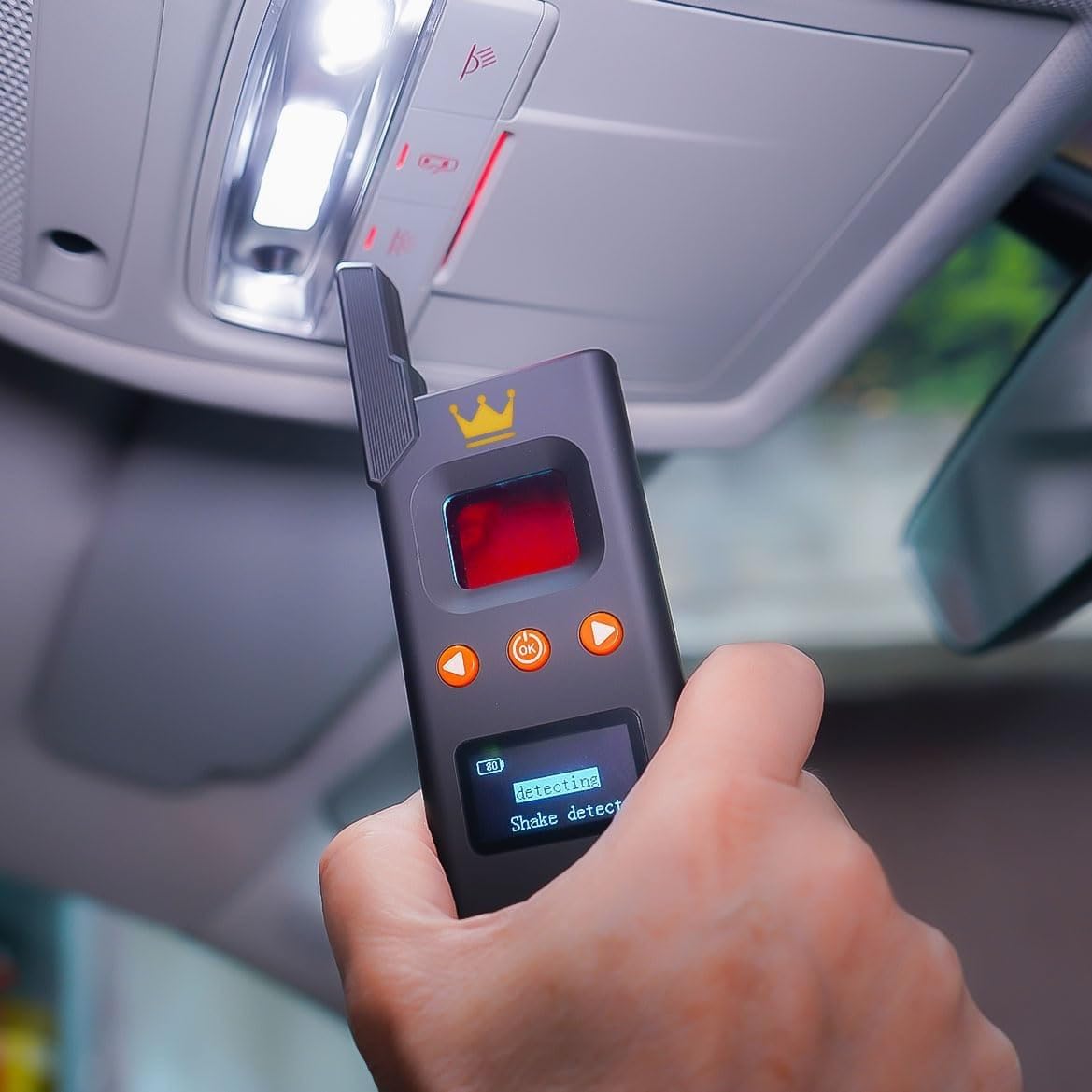 Rilevatore Professionale di Microspie, Telecamere Nascoste e GPS - Dispositivo Portatile Avanzato con Alta Sensibilità per Rilevare Segnali Wireless in Auto Uffici Casa - Supreme 5000