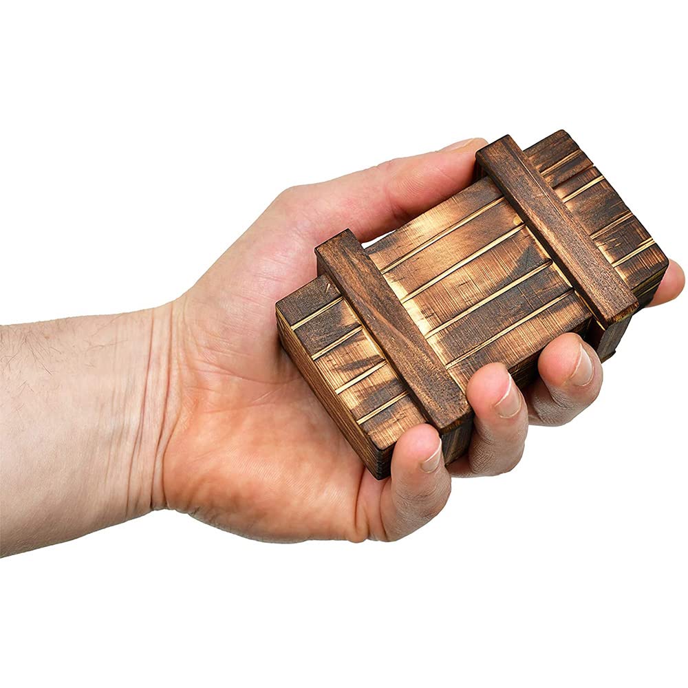 Boîte à bijoux en bois avec ouverture secrète
