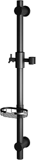 PULSE ShowerSpas 1010-MB Matte Black Adjustable Slide Bar Shower Panel Accessory