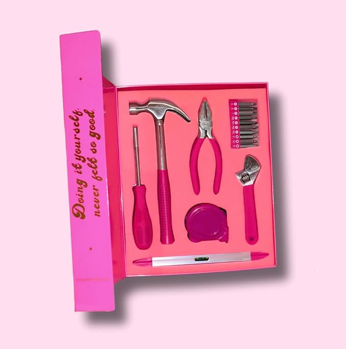 Kit de Herramientas Mandy Pink, 7 Piezas con Estuche Libro miniatura 4