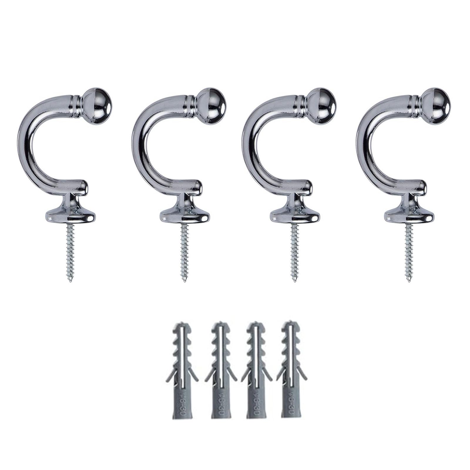 Curtain Hooks Impermeable Permanent Building for Heavy Cargo in Bathroom Kitchen Garage Space Saving Curtain Hooks