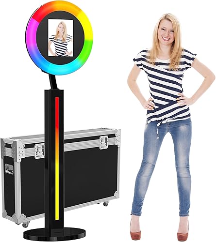 Cabina de fotos portátil compatible con Ipad de 12.9 pulgadas, 10.9 pulgadas, 10.2 pulgadas, para Ipad Photo Booth Shell Stand Software App Control